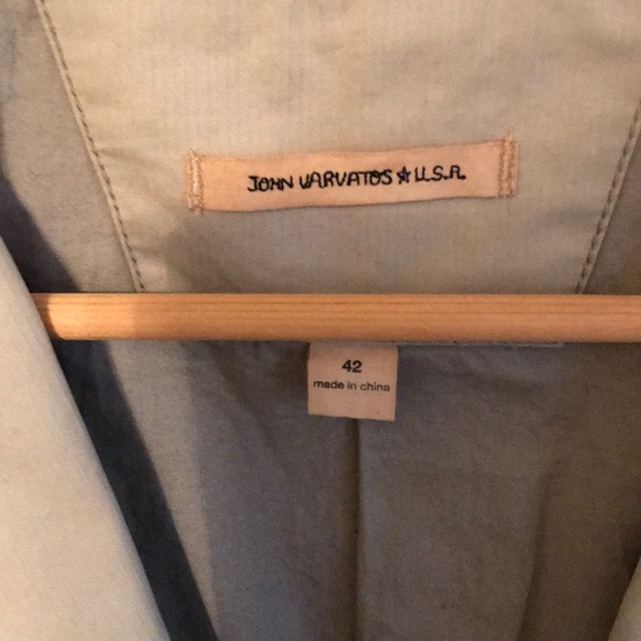 SOLD John Varvatos Summer Weight Khaki Blazer 40R - Picture 2 of 7